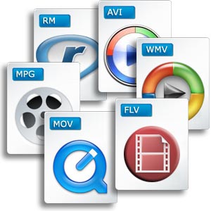 Collage of video formats